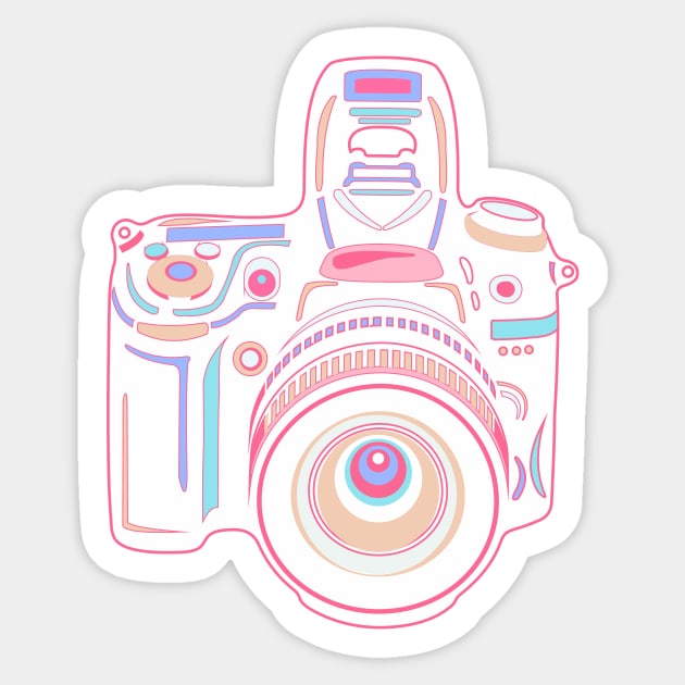 Pastel Camera Sticker by XOOXOO